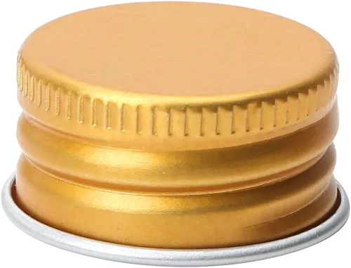 Vista 5 de Aislor Latas de aluminio Latas de acero redondas con tapa de rosca Latas de acero con tapa de tornillo Tapa de rosca Tapa de contenedores Tapa Oro