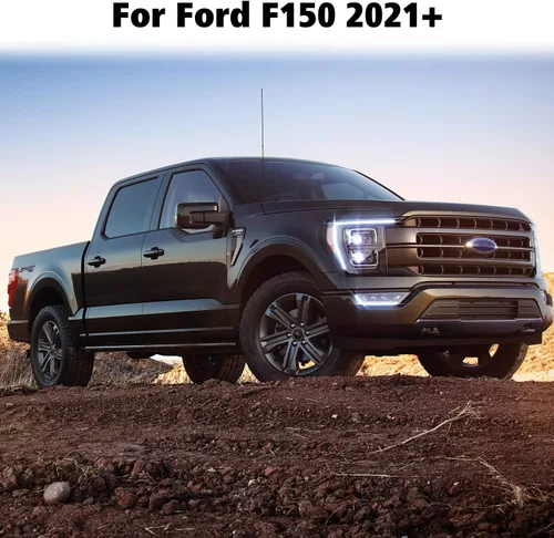 Vista 3 de Voodonala Funda protectora antipolvo para volante para Ford F150 2021+ (1 unidad, azul, ABS)