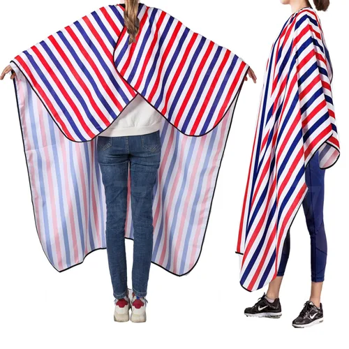 Vista 5 de YELEGAI Capa profesional de corte de pelo con cepillo para el cuello, capa de peluquería de salón de gran tamaño para hombres, mujeres y niños