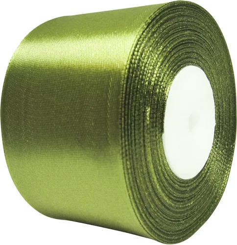 Vista 14 de Cinta beige de 2 pulgadas para manualidades, cinta de regalo, cinta de satén beige sólido, rollo de cinta de 2 pulgadas x 25 yardas