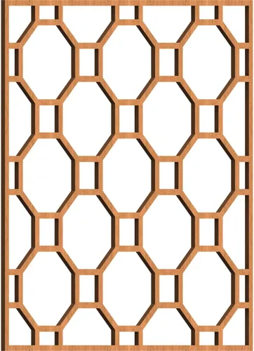 Vista 20 de Pontiac Decorative Fretwork Wood Wall Panels, Extra Small, 7 3/8" W x 7 3/8" H x 1/4" T, Alder