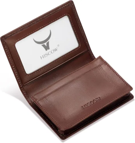 Vista 26 de Funda de piel para tarjetas de visita para hombres y mujeres, piel de becerro italiana