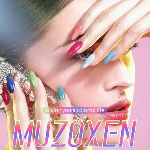 Vista 5 de Uñas postizas extralargas acrílicas cuadradas con diseños de diamantes de imitación, ondas moradas, uñas postizas de ballet con pegamento