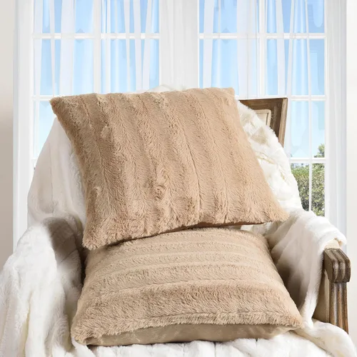 Vista 20 de Cheer Collection Almohadas Decorativas de Piel Sintética - Almohadas Decorativas para Sofá, Almohadas Decorativas para Cama, Almohadas de Acento