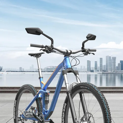 Vista 7 de Espejo de bicicleta para manillar Lente de vidrio resistente a los arañazos Blu-ray Espejos retrovisores de bicicleta para bicicleta eléctrica