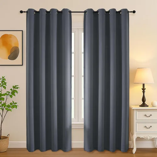 Vista 205 de Simplebrand Juego de 2 paneles de cenefa aguamarina para ventana de cocina de 14 pulgadas de largo, cortinas de oscurecimiento de habitación