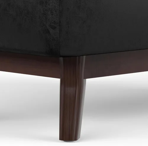 Vista 10 de SIMPLIHOME Owen Mesa de Centro Rectangular Moderna de Mediados de Siglo de 34 pulgadas de Ancho con Otomana de Almacenamiento en Tela de Poliéster