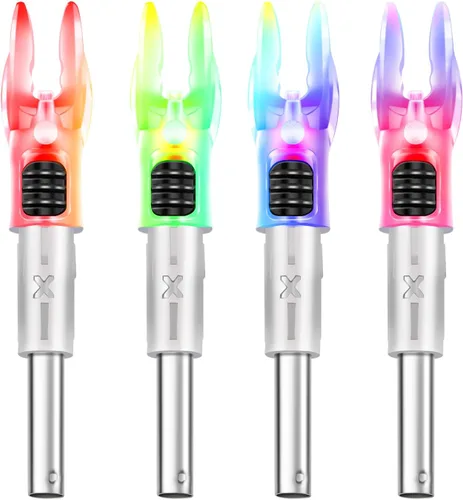 Vista 5 de DEEPOWER X Culatines Iluminados para Flechas .204"/.233"/.244"/.246" con Interruptor de Encendido/Apagado con Bujes H, S, GT