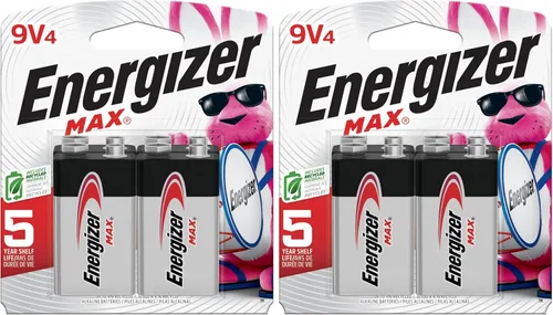 Vista 11 de Energizer - Pilas alcalinas MAX 9V, 9 voltios (paquete de 4), el empaque puede variar
