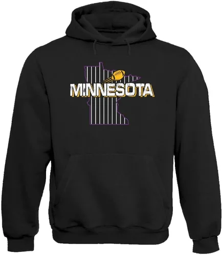 Vista 27 de Xtreme Apparrel Team Field Map Men's Hoodie Sweatshirt for Football Fans