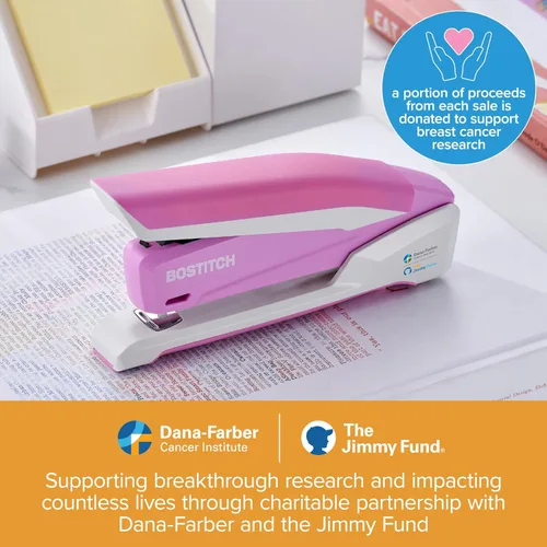 Vista 3 de Bostitch Office InPower - Engrapadora de escritorio con resorte, capacidad para 20 hojas, grapado con un dedo, incluye 210 grapas, sin atascos, se