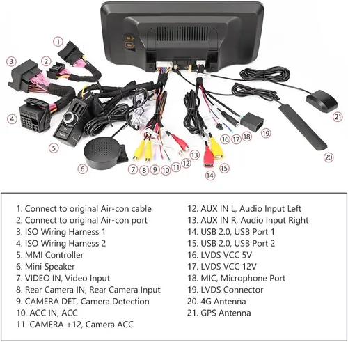 Vista 8 de XTRONS Pantalla táctil IPS de 12.3 pulgadas para Audi Q5 Concierto/Symphony Radio System, Android 12 Car Stereo Radio GPS Navegación GPS - Qualcomm