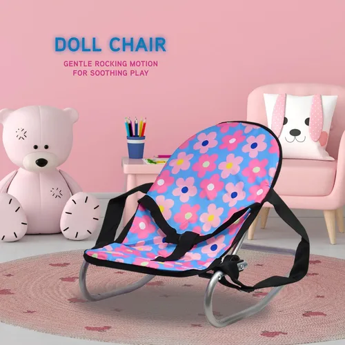 Vista 7 de Juego de cama y asiento de bebé, juego de bebé, accesorios para muñecas de bebé, bolsa de pañales para silla alta, juego de rol, juego de rol