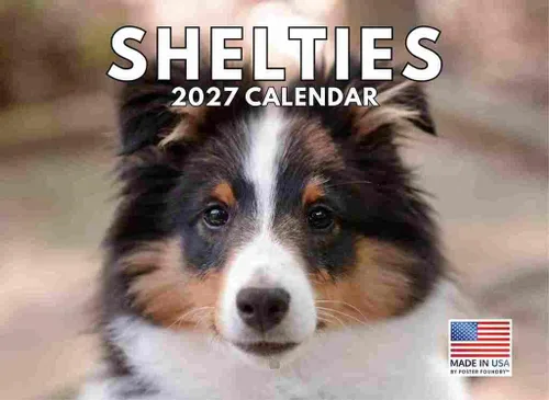 Vista 131 de Calendario Akita 2026 mensual de pared de 12 meses, fabricado en Estados Unidos