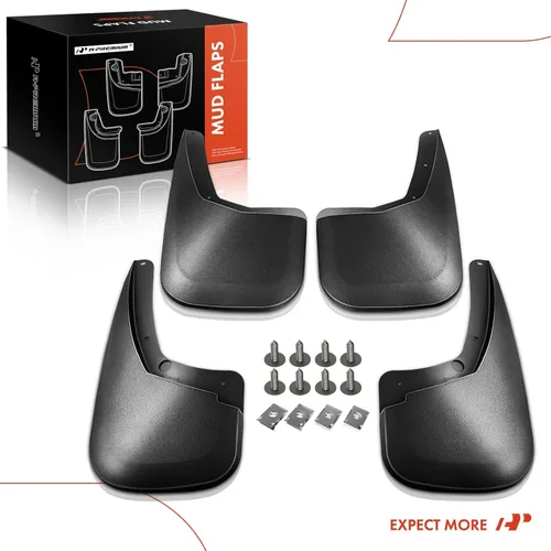 Vista 8 de A-Premium Juego de 4 unidades de guardabarros con accesorios compatibles con Chevrolet Silverado 1500, Silverado 2500 HD 3500 HD 2007-2014