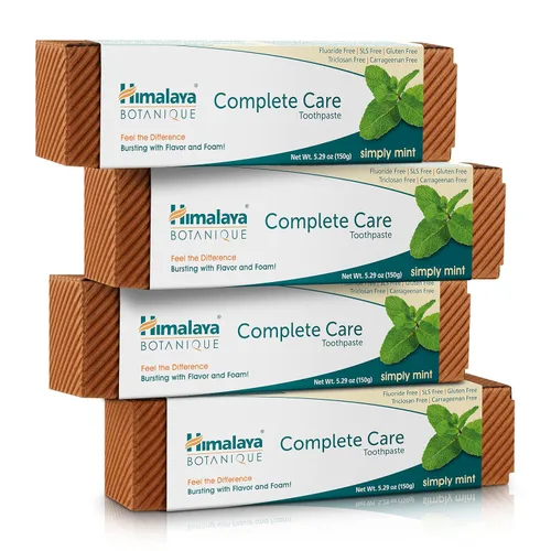 Vista 10 de Himalaya Botanique Complete Care - Pasta de dientes, a base de hierbas, sabor a canela, combate la placa, refresca el aliento, sin flúor, sin