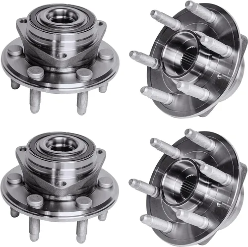 Vista 237 de Detroit Axle - Kit de 4 piezas de manguetas de dirección para Honda Civic 2006-2011, 2 manguetas de dirección delanteras y bujes de ruedas