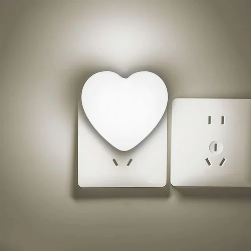 Vista 10 de INZU Luces nocturnas enchufables a la pared, luz nocturna LED para niños, bonita luz nocturna con sensor automático de atardecer a amanecer, luz