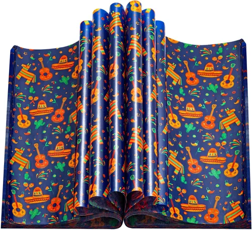 Vista 18 de 100 piezas de papel encerado navideño, hojas de papel encerado para envoltorios de sándwich de papel de delicatessen, envoltorios de caramelos