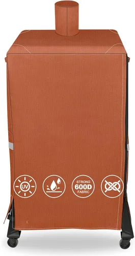 Vista 29 de QuliMetal Funda para ahumador eléctrico Pit Boss Serie 3 – Cubierta para parrillas Pit Boss PBV3G1 Ahumador vertical 600D resistente al agua