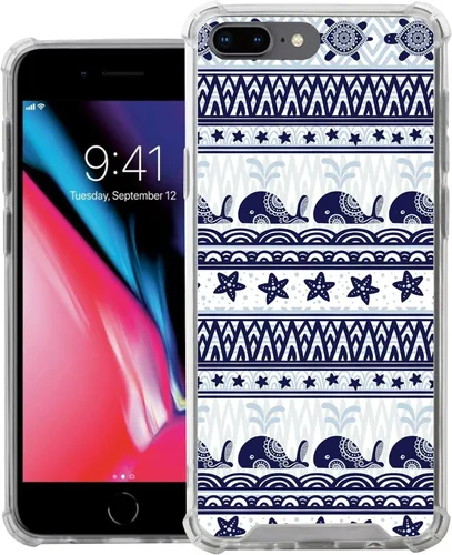 Vista 21 de CasesOnDeck - Funda compatible con Apple iPhone 8 Plus iPhone 7 Plus (5.5 pulgadas) iPhone 8 Plus, funda de poliuretano termoplástico flexible