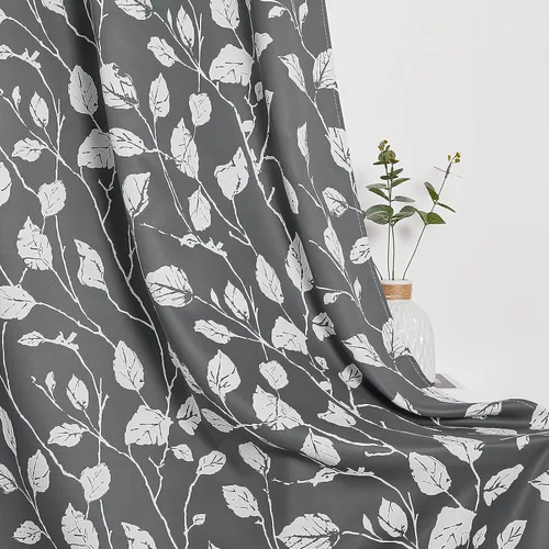 Vista 7 de KGORGE Cortinas opacas para sala de estar, aislamiento térmico, cortinas insonorizadas y cortinas estilo rústico estilo bohemio para cocina