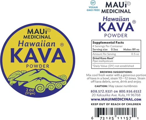 Vista 4 de Polvo de raíz de kava hawaiana