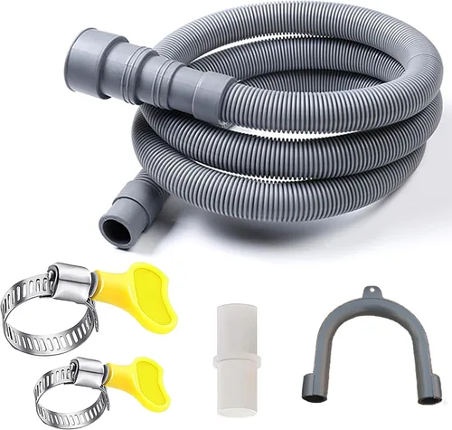 Vista 7 de HLMOptimo Manguera de drenaje universal para lavadora de 6 pies, kits de extensión de manguera de drenaje flexible para lavavajillas, lavadora