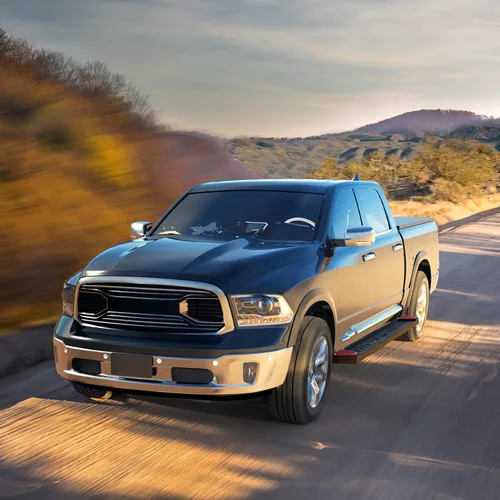 Vista 8 de OEDRO Estribos de 6.5 pulgadas compatibles con Dodge Ram 1500 2019-2025 New Body (no compatible con 2019-2024 1500 Classic), rieles de barras Nerf