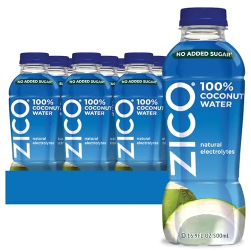 Vista 7 de Zico 100% agua de coco, sin azúcar añadida, refrescantemente deliciosa, hidratación con electrolitos, 11.2 onzas líquidas (paquete de 12)