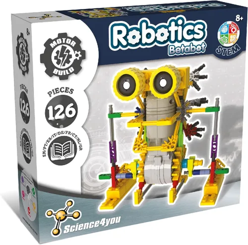 Vista 8 de Science4you Robotics Alfabot - Kit de construcción de robots para niños, 238 piezas, construye tus propios robots y hazlos mover, 3 robots