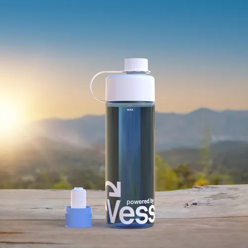 Vista 8 de Kit de iniciación de energía de antorcha: mezcla de bebida energética sin azúcar, mezcla de bebida con cafeína, botella reutilizable, seis tapas, 3