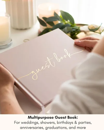 Vista 6 de Lamare Libro de invitados de boda Polaroid para recepción de boda, baby shower, cumpleaños, despedida de soltera y libro de invitados para eventos