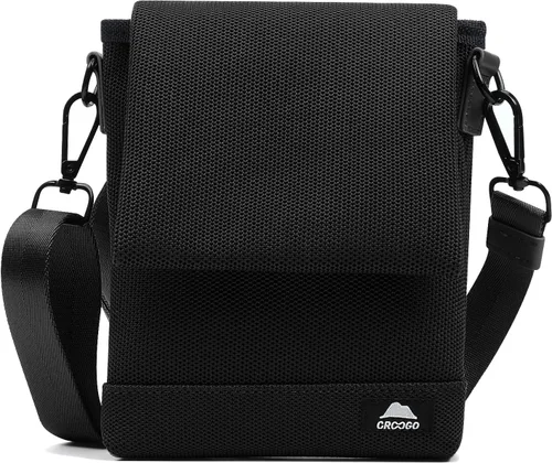 Croogo Bolso bandolera casual para mujer, bolso de mensajero lateral antirrobo, bolso bandolera de moda para hombre, bolsa de viaje