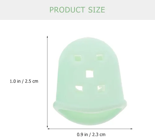 Vista 4 de Kisangel 2 pares de púas de pulgar para guitarra Kalimba, protector de guitarra para principiantes