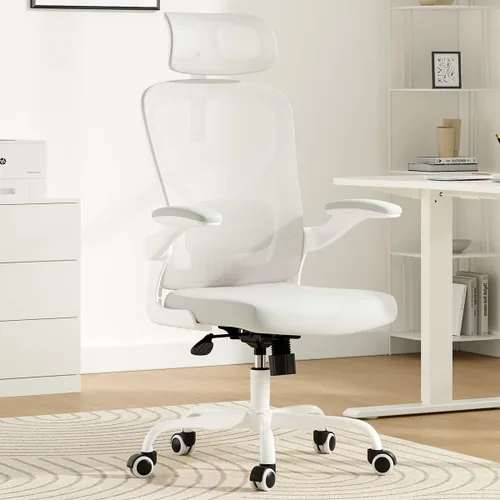 Vista 11 de Ergonomic Office Chair, Mesh Desk Chair with Lumbar Support, 300LBS High Back Home Office Chair with Adjustable Headrest and Flip-Up Arms
