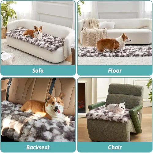 Vista 7 de COZY KISS Funda para silla de piel sintética, suave e impermeable para protector de asiento de automóvil, alfombrilla a prueba de orina líquida