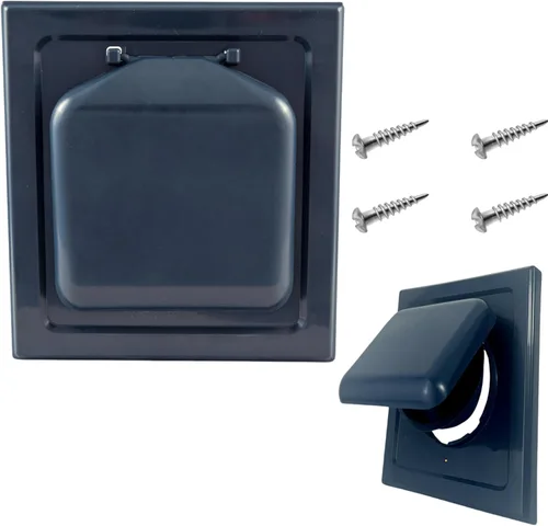 Vista 37 de NO-PEST VENT – Cubierta de ventilación exterior para secadora o extractor de baño, doble puerta, 4 pulgadas, tubo de 12 pulgadas, fabricada en EE.