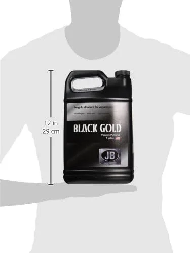 Vista 3 de JB Industries DVO-24 Botella de aceite de bomba de vacío de oro negro, 1 galón - GIDDS-2463009