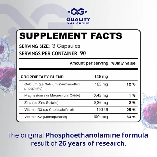 Vista 2 de Fosfoetanolamina - Unique Blend of Phosphoethanolamine to Boost Your Immune System- Natural Fosfoetalonamina, 26 Years of Researched Formulation