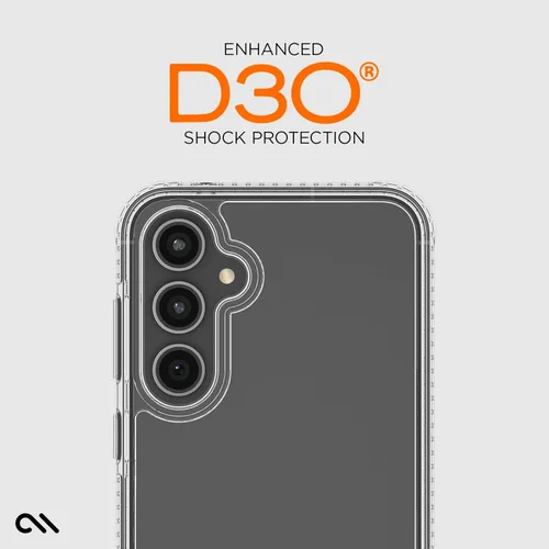 Vista 4 de Case-Mate Funda transparente resistente para Samsung Galaxy S23 FE 5G [protección contra caídas D3O de 16 pies] [compatible con carga inalámbrica]