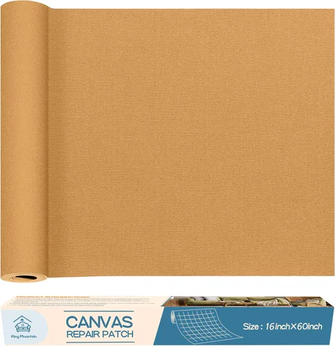 Vista 38 de KING MOUNTAIN Cinta de reparación de tela de nailon autoadhesiva, 4×63 pulgadas, parche rápido de reparación de chaqueta de plumón, kit de parche