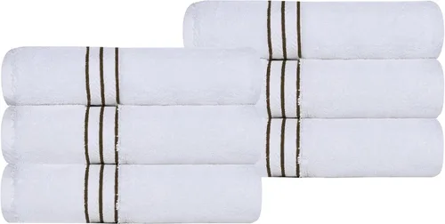 Vista 63 de Superior Juego de toallas de algodón turco ultra afelpadas de 10 piezas, ideal para baño principal, baño de invitados, secado rápido, ducha, spa