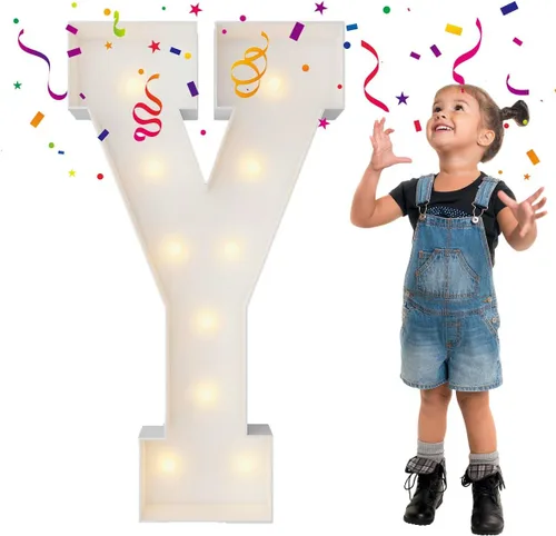 Vista 36 de Letras iluminadas de marquesina de 4 pies, letras grandes de marquesina, marco de globo de mosaico, letras grandes para decoración de compromiso