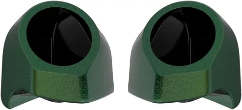 Vista 84 de Advanblack Alpine Green Tour Pack - Paquete de altavoces de 6.5 pulgadas, carcasa de audio trasera, color a juego, ajuste Harley King Tour Pack