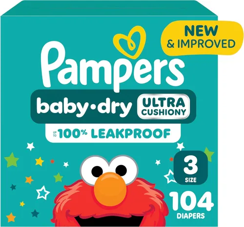 Vista 34 de Pañales Pampers Baby Dry - Talla 2, 186 unidades, pañal desechable absorbente para bebé (el empaque puede variar)