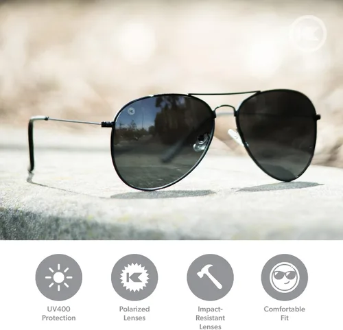 Vista 2 de Knockaround Mile Highs - Gafas de sol polarizadas con protección UV400 completa y lentes resistentes a los impactos