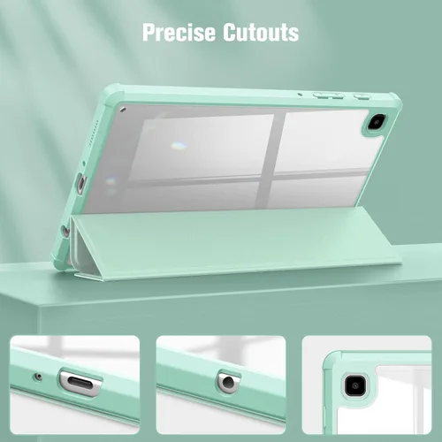 Vista 9 de Fintie Funda híbrida delgada para Samsung Galaxy Tab A7 Lite de 8.7 pulgadas modelo 2021 (SM-T220/T225/T227), a prueba de golpes con carcasa trasera