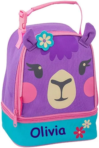 Vista 8 de Stephen Joseph Lonchera personalizada – Bolsa de almuerzo con estampado de animales – Lonchera de amigos – Suministros de regreso a clases – Bolsa