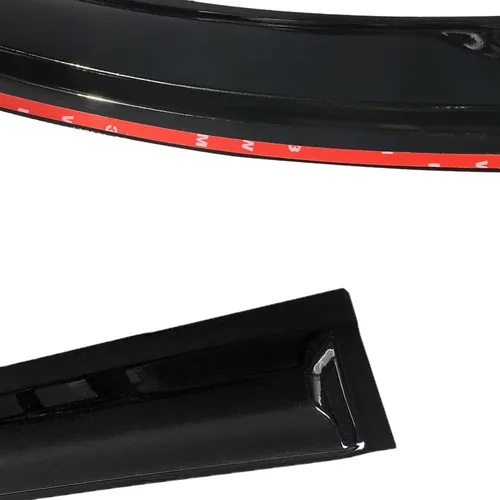 Vista 4 de Paquete de 4 deflectores de ventilación para ventana lateral, protector contra la lluvia, ondulado, negro, tintado, repuesto para 2017-2020 C-HR